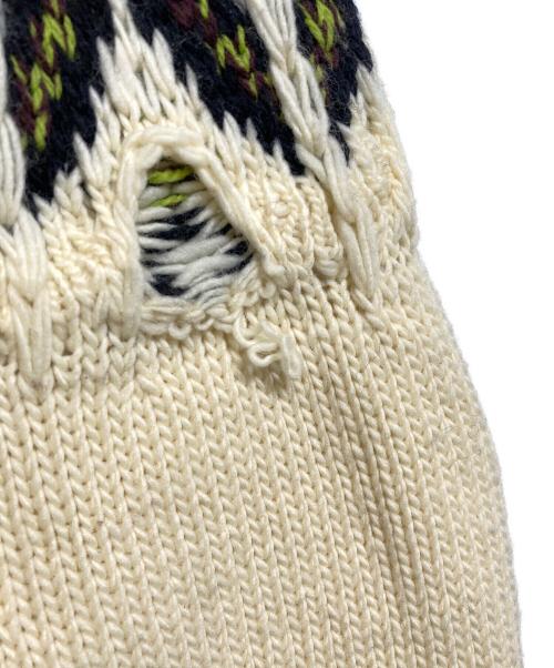 Coohem（コーヘン）Coohem (コーヘン) KOUHEN NORDIC KNIT PULLOVER アイボリー サイズ:XLの古着・服飾アイテム