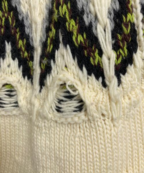 Coohem（コーヘン）Coohem (コーヘン) KOUHEN NORDIC KNIT PULLOVER アイボリー サイズ:XLの古着・服飾アイテム