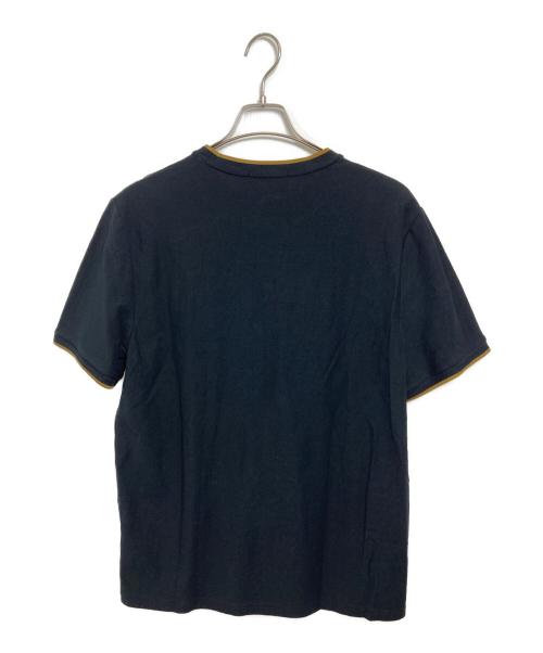 FRED PERRY（フレッドペリー）FRED PERRY (フレッドペリー) Trim Detail Crepe Pique T-Shirt ブラック サイズ:Lの古着・服飾アイテム