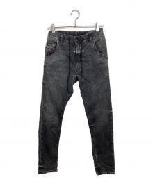 DIESEL（ディーゼル）の古着「ジョグパンツ　KROOLEY-E-NE」｜ブラック