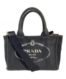 PRADA（プラダ）の古着「カナパ2WAYトートバッグ」｜ブラック