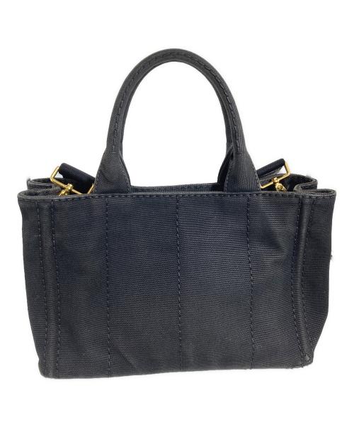 PRADA（プラダ）PRADA (プラダ) カナパ2WAYトートバッグ ブラックの古着・服飾アイテム