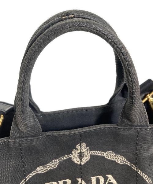 PRADA（プラダ）PRADA (プラダ) カナパ2WAYトートバッグ ブラックの古着・服飾アイテム