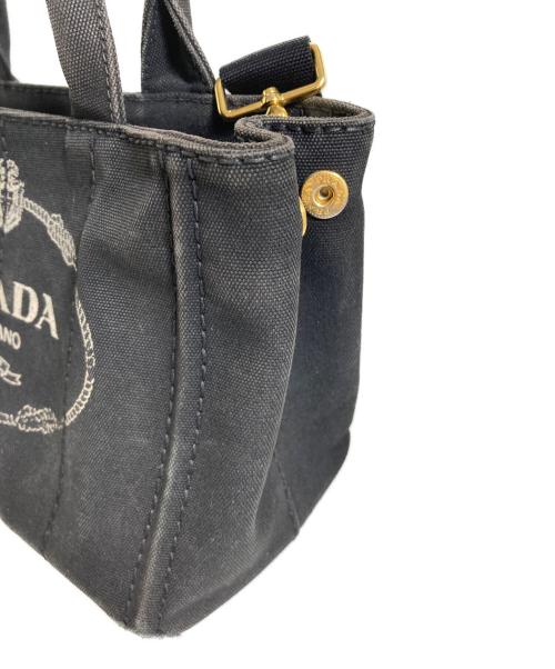 PRADA（プラダ）PRADA (プラダ) カナパ2WAYトートバッグ ブラックの古着・服飾アイテム