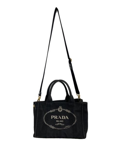 PRADA（プラダ）PRADA (プラダ) カナパ2WAYトートバッグ ブラックの古着・服飾アイテム