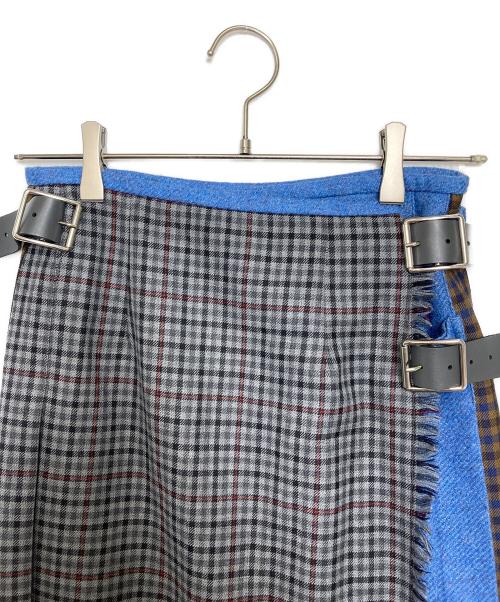 O'NEIL OF DUBLIN（オニールオブダブリン）O'NEIL OF DUBLIN (オニールオブダブリン) Adam et Rope (アダム エ ロペ) COMBI FASHION MAXI KILT ブルー サイズ:10の古着・服飾アイテム