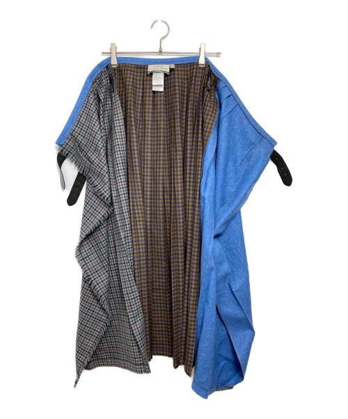O'NEIL OF DUBLIN（オニールオブダブリン）O'NEIL OF DUBLIN (オニールオブダブリン) Adam et Rope (アダム エ ロペ) COMBI FASHION MAXI KILT ブルー サイズ:10の古着・服飾アイテム