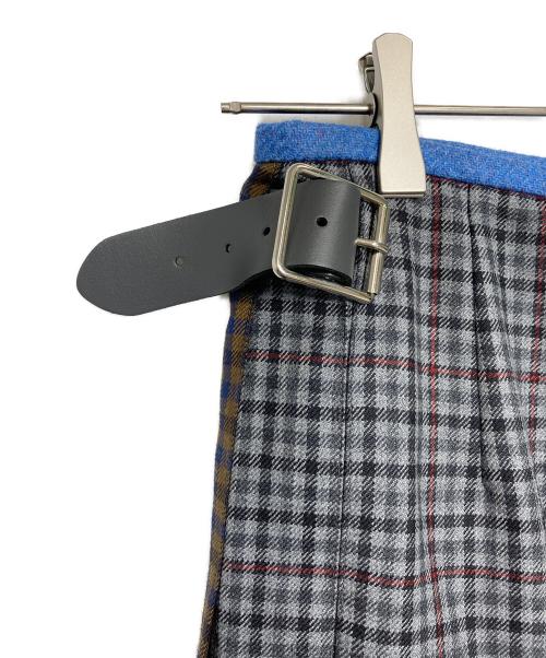 O'NEIL OF DUBLIN（オニールオブダブリン）O'NEIL OF DUBLIN (オニールオブダブリン) Adam et Rope (アダム エ ロペ) COMBI FASHION MAXI KILT ブルー サイズ:10の古着・服飾アイテム
