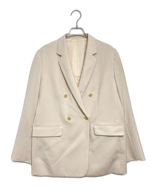 DRESSTERIOR（ドレステリア）DRESSTERIOR (ドレステリア) ロングテーラードダブルジャケット ベージュ サイズ:38の古着・服飾アイテム
