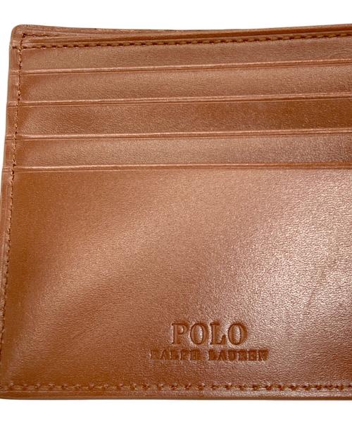 POLO RALPH LAUREN（ポロ・ラルフローレン）POLO RALPH LAUREN (ポロ・ラルフローレン) 2つ折り財布 ブラウンの古着・服飾アイテム