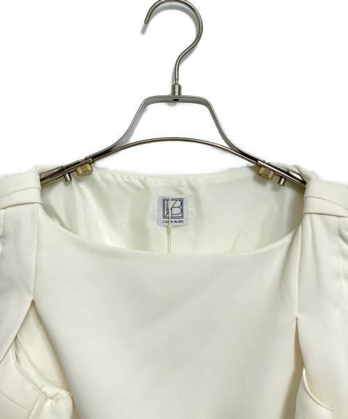 laube blanc（ローブブラン）laube blanc (ローブブラン) Drape Sleeve Balloon Tops ホワイト サイズ:Fの古着・服飾アイテム