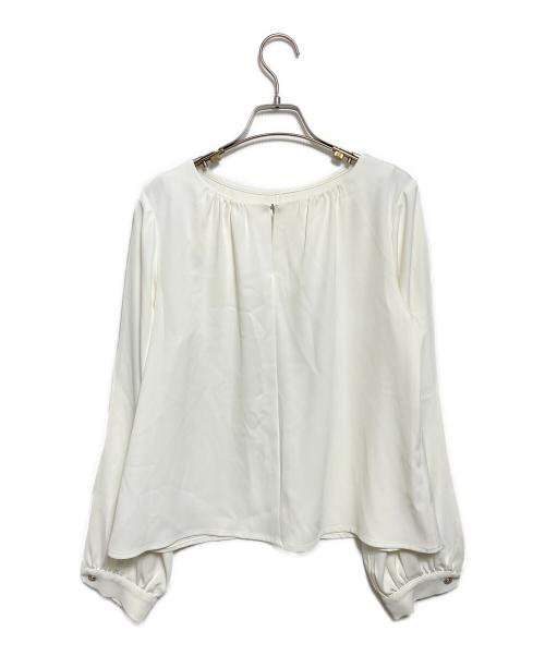 HER LIP TO（ハーリップトゥ）HER LIP TO (ハーリップトゥ) スリットスリーブブラウス ホワイト サイズ:Mの古着・服飾アイテム