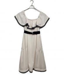 HER LIP TO（ハーリップトゥ）の古着「Sweet Moments Belted Dress」｜ホワイト