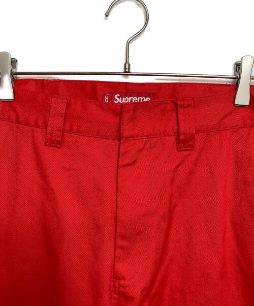 SUPREME（シュプリーム）SUPREME (シュプリーム) Work Pant レッド サイズ:32の古着・服飾アイテム