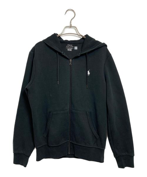 POLO RALPH LAUREN（ポロ・ラルフローレン）POLO RALPH LAUREN (ポロ・ラルフローレン) ジップパーカー ブラック サイズ:Sの古着・服飾アイテム