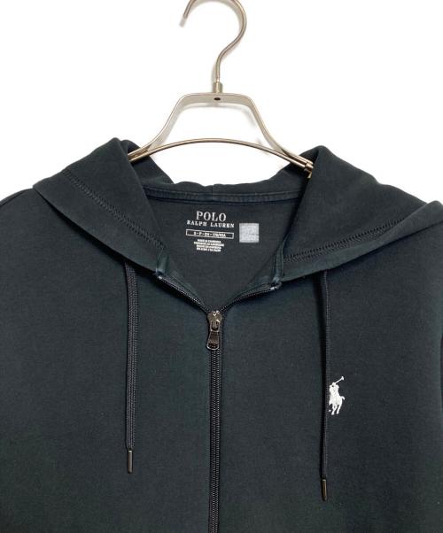 POLO RALPH LAUREN（ポロ・ラルフローレン）POLO RALPH LAUREN (ポロ・ラルフローレン) ジップパーカー ブラック サイズ:Sの古着・服飾アイテム