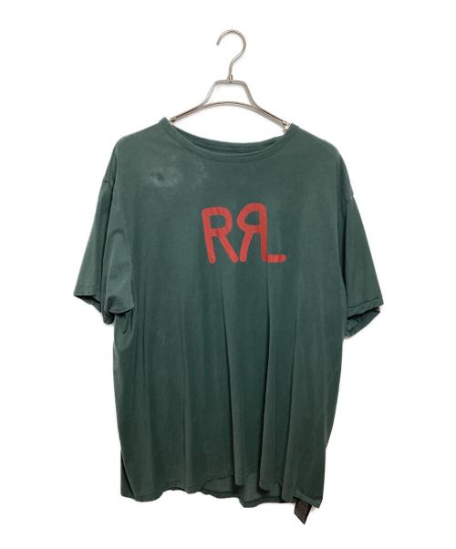RRL（ダブルアールエル）RRL (ダブルアールエル) ランチ ロゴ Tシャツ グリーン サイズ:XXLの古着・服飾アイテム