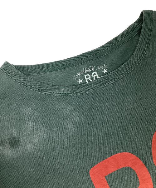 RRL（ダブルアールエル）RRL (ダブルアールエル) ランチ ロゴ Tシャツ グリーン サイズ:XXLの古着・服飾アイテム
