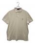 POLO RALPH LAUREN（ポロ・ラルフローレン）の古着「カスタム スリム フィット big pony メッシュ ポロシャツ」｜ベージュ