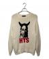 Hysteric Glamour（ヒステリックグラマー）の古着「SPEAK NO EVIL編込 セーター」｜アイボリー