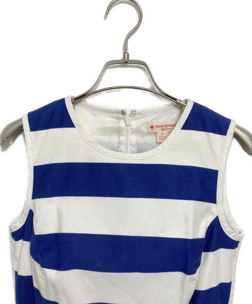 BROOKS BROTHERS（ブルックスブラザーズ）BROOKS BROTHERS (ブルックスブラザーズ) ボーダーワンピース ネイビーの古着・服飾アイテム