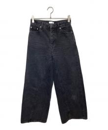 GANNI（ガニー）の古着「ワイドデニムパンツ　JOZEY」｜グレー