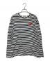 PLAY COMME des GARCONS（プレイコムデギャルソン）の古着「ボーダーカットソー」｜ブラック