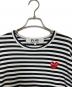 PLAY COMME des GARCONS (プレイコムデギャルソン) ボーダーカットソー ブラック サイズ:XL：6000円
