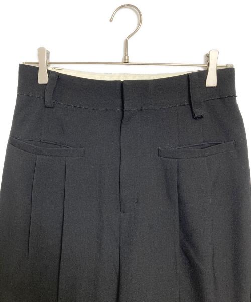 MAISON SPECIAL（メゾンスペシャル）MAISON SPECIAL (メゾンスペシャル) Easy Two Tuck Slacks ブラック サイズ:38の古着・服飾アイテム