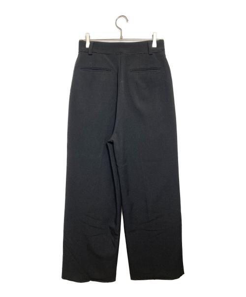 MAISON SPECIAL（メゾンスペシャル）MAISON SPECIAL (メゾンスペシャル) Easy Two Tuck Slacks ブラック サイズ:38の古着・服飾アイテム