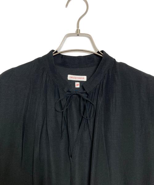 DRESSTERIOR（ドレステリア）DRESSTERIOR (ドレステリア) アシンメトリーフレアワンピース ブラック サイズ:36の古着・服飾アイテム