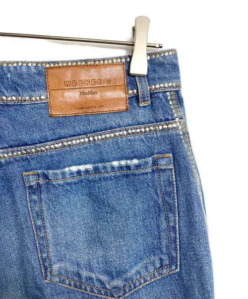 WEEKEND Max Mara（ウィークエンド マックスマーラ）WEEKEND Max Mara (ウィークエンド マックスマーラ) スタッズデニムパンツ インディゴ サイズ:40の古着・服飾アイテム