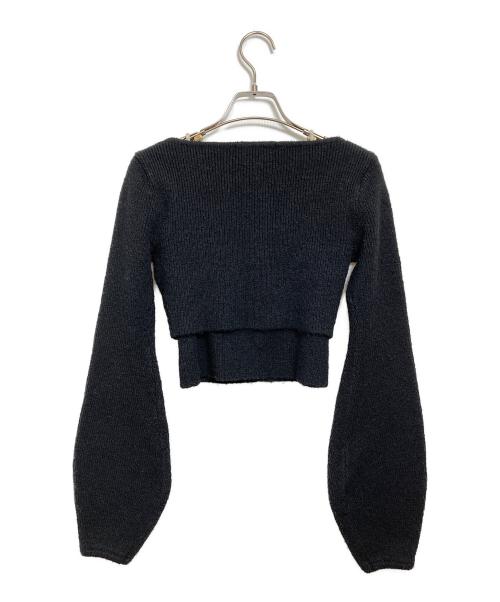 AND MARY（アンドマリー）and mary (アンドマリー) アンサンブルニット ブラック サイズ:Fの古着・服飾アイテム