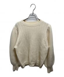 OHGA（オオガ）の古着「ケーブルパフニット」｜アイボリー