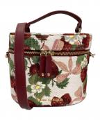 Maison de FLEUR×ART DE LYSメゾンドフルール×）の古着「いちごゴブランバッグ」｜レッド×ホワイト