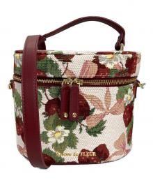 Maison de FLEUR×ART DE LYS（メゾンドフルール）の古着「いちごゴブランバッグ」｜レッド×ホワイト