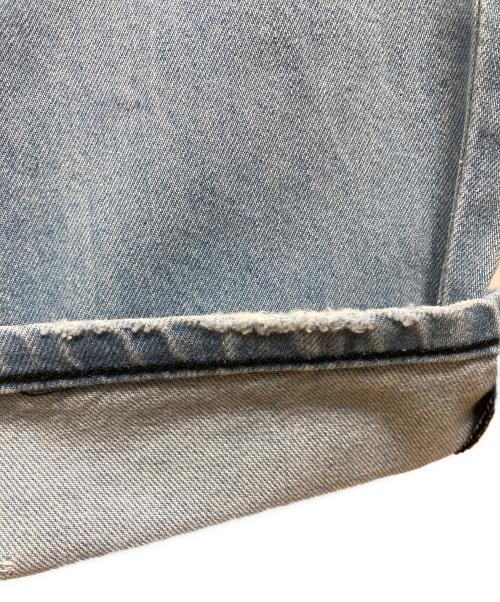 ARMANI EXCHANGE（アルマーニ エクスチェンジ）ARMANI EXCHANGE (アルマーニ エクスチェンジ) ダメージ加工デニムパンツ スカイブルー サイズ: 76cm (W30)の古着・服飾アイテム