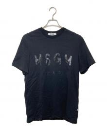 MSGM（エムエスジーエム）の古着「ロゴカットソー」｜ブラック