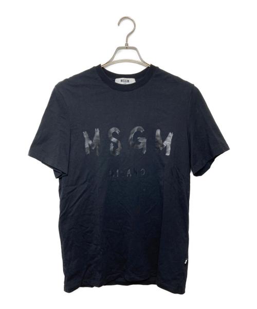 MSGM（エムエスジーエム）MSGM (エムエスジーエム) ロゴカットソー ブラック サイズ:XSの古着・服飾アイテム