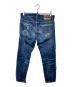 DSQUARED2 (ディースクエアード) クラッシュ加工デニムパンツ インディゴ サイズ:44：8000円