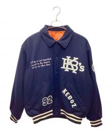 KEBOZ（ケボズ）の古着「スタジャン　MELTON VARSITY JACKET」｜ネイビー