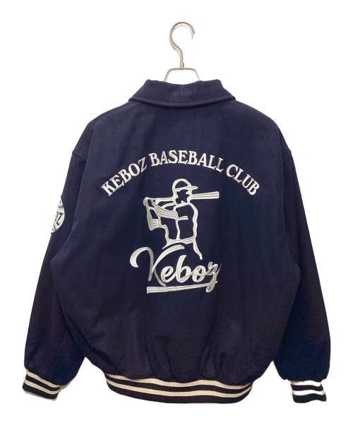 KEBOZ（ケボズ）KEBOZ (ケボズ) スタジャン　MELTON VARSITY JACKET ネイビー サイズ:Mの古着・服飾アイテム