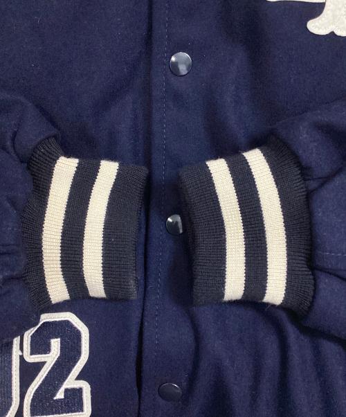 KEBOZ（ケボズ）KEBOZ (ケボズ) スタジャン　MELTON VARSITY JACKET ネイビー サイズ:Mの古着・服飾アイテム