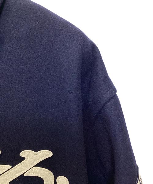 KEBOZ（ケボズ）KEBOZ (ケボズ) スタジャン　MELTON VARSITY JACKET ネイビー サイズ:Mの古着・服飾アイテム