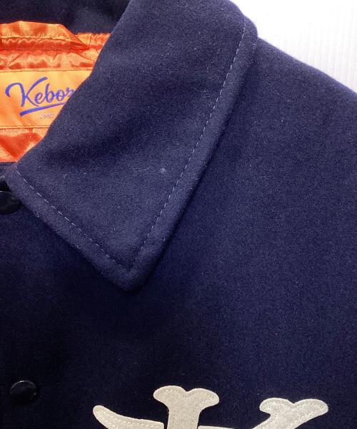 KEBOZ（ケボズ）KEBOZ (ケボズ) スタジャン　MELTON VARSITY JACKET ネイビー サイズ:Mの古着・服飾アイテム