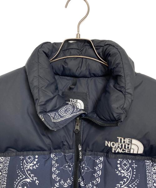 THE NORTH FACE（ザ ノース フェイス）THE NORTH FACE (ザ ノース フェイス) 1996 NOVELTY NUPTSE JACKET ネイビー×ブラック サイズ:Mの古着・服飾アイテム