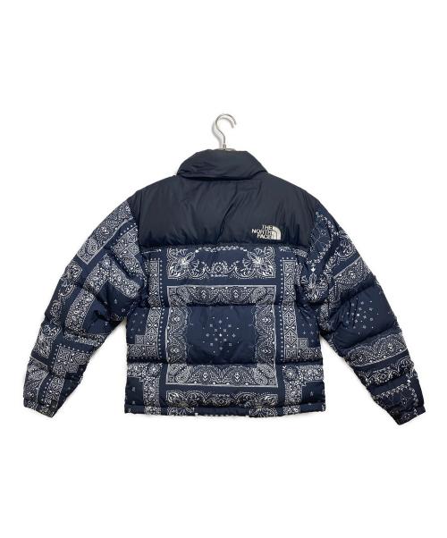 THE NORTH FACE（ザ ノース フェイス）THE NORTH FACE (ザ ノース フェイス) 1996 NOVELTY NUPTSE JACKET ネイビー×ブラック サイズ:Mの古着・服飾アイテム