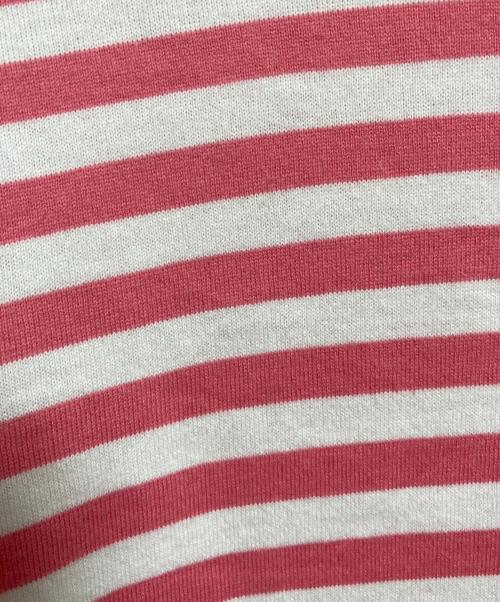 PLAY COMME des GARCONS（プレイコムデギャルソン）PLAY COMME des GARCONS (プレイコムデギャルソン) Border Long Sleeve T-Shirt ピンク×ホワイト サイズ:XSの古着・服飾アイテム