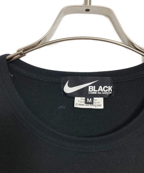 BLACK COMME des GARCONS（ブラックコムデギャルソン）BLACK COMME des GARCONS (ブラックコムデギャルソン) NIKE (ナイキ) 綿天竺 NIKE メッセージプリント ブラック サイズ:Mの古着・服飾アイテム