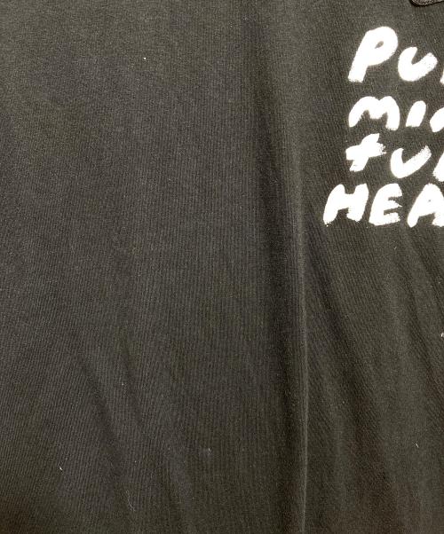 BLACK COMME des GARCONS（ブラックコムデギャルソン）BLACK COMME des GARCONS (ブラックコムデギャルソン) NIKE (ナイキ) 綿天竺 NIKE メッセージプリント ブラック サイズ:Mの古着・服飾アイテム